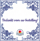 Tegeltje met logo