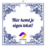 Delfts Blauw tegeltje (nr.23 met logo)