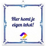 Delfts Blauw tegeltje (nr. 33 met logo)