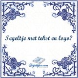 Delfts Blauw tegeltje (nr.23 met logo)