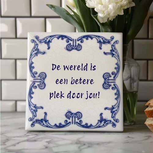 Delfts Blauw tegeltje nr. 24