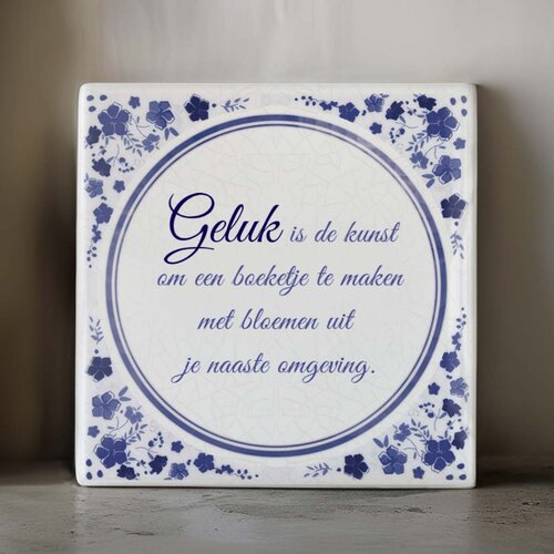 Vrolijk Delfts Blauw tegeltje nr. 7 Vrolijk Delfts Blauw tegeltje nr. 7