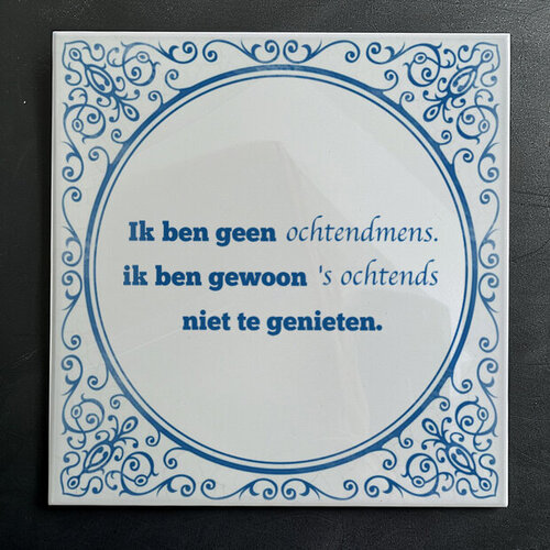 Delfts Blauw tegeltje nr. 76