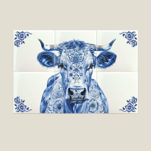 Tegeltableau Koe Tegeltableau Koe