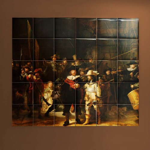 Tegeltableau Nachtwacht Tegeltableau Nachtwacht