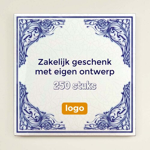250 tegeltjes met eigen ontwerp
