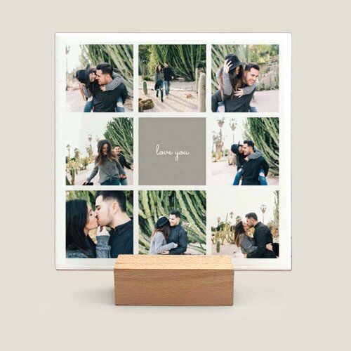 Tegeltje met 8 afbeeldingen