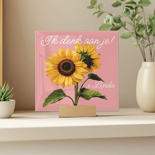 Tegeltje - Zonnebloem Tegeltje - Zonnebloem