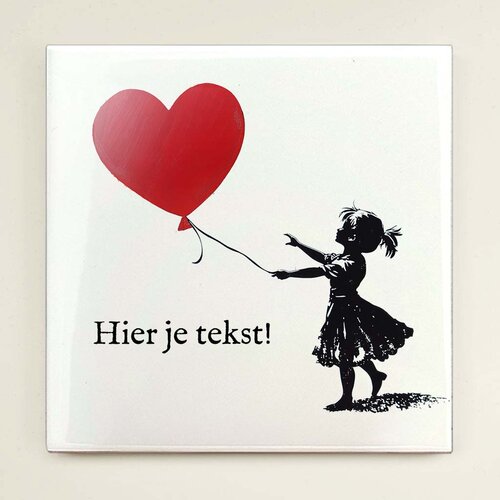 Tegeltje - Ballon Tegeltje - Ballon