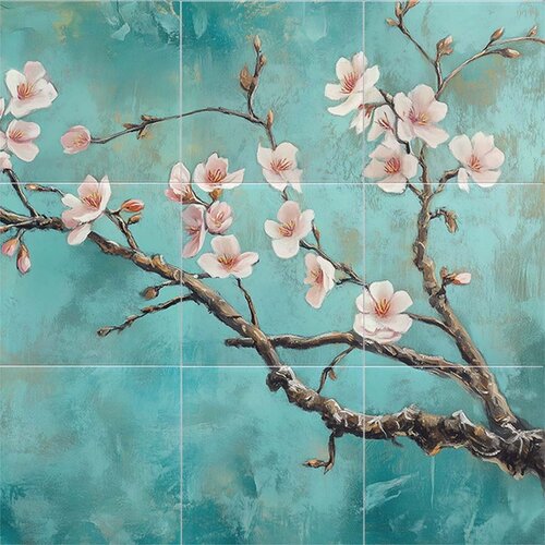 Tegeltableau Bloesem Tegeltableau Bloesem