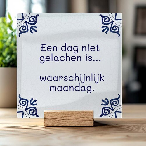 Delftsblauw tegeltje - Klassiek