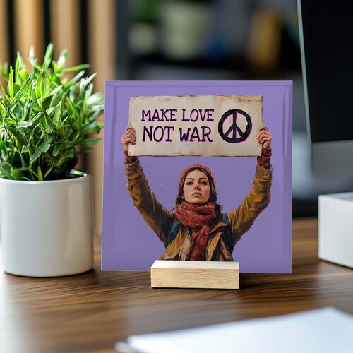 Tegeltje - Make love not war