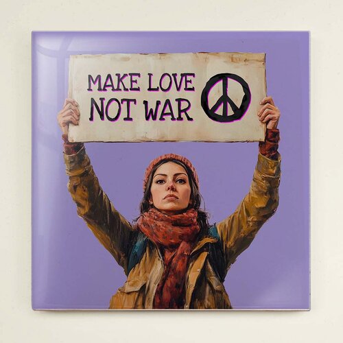 Tegeltje - Make love not war