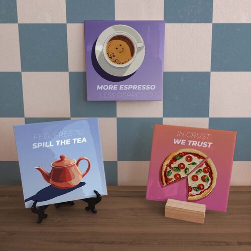 Tegeltje - More Espresso Less Depresso