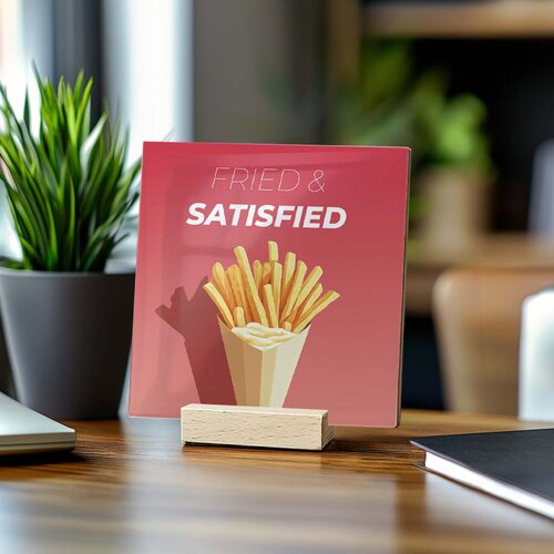 Tegeltje - Fried & Satisfied