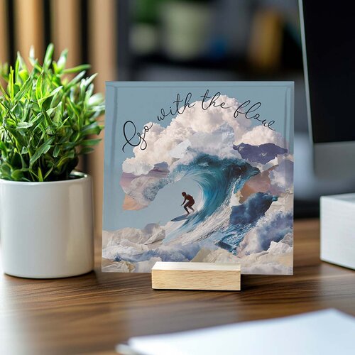 Tegeltje - Go with the flow