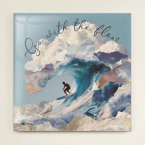 Tegeltje - Go with the flow