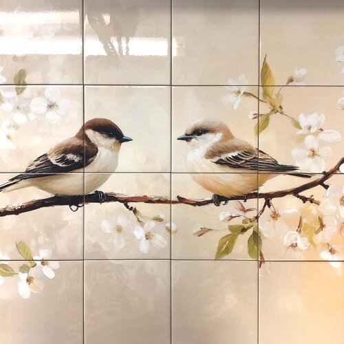 Tegeltableau Vogels Tegeltableau Vogels