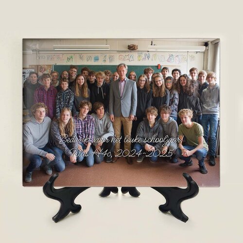 Schoolfoto - Grote tegel - 20 x 15 cm
