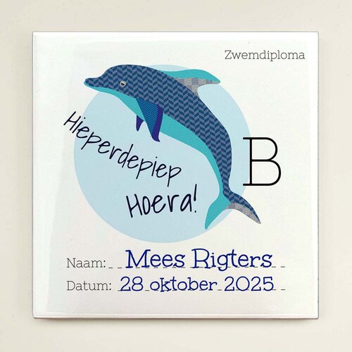 Tegeltje - Zwemdiploma B
