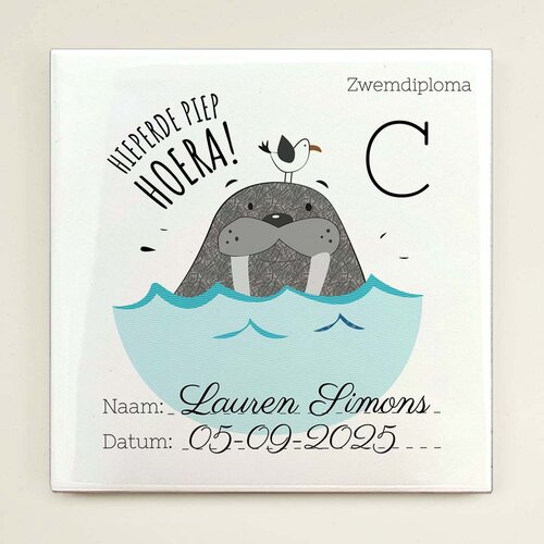 Tegeltje - Zwemdiploma C