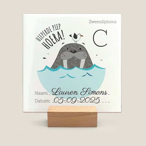 Tegeltje - Zwemdiploma C