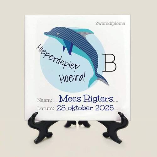 Tegeltje - Zwemdiploma B