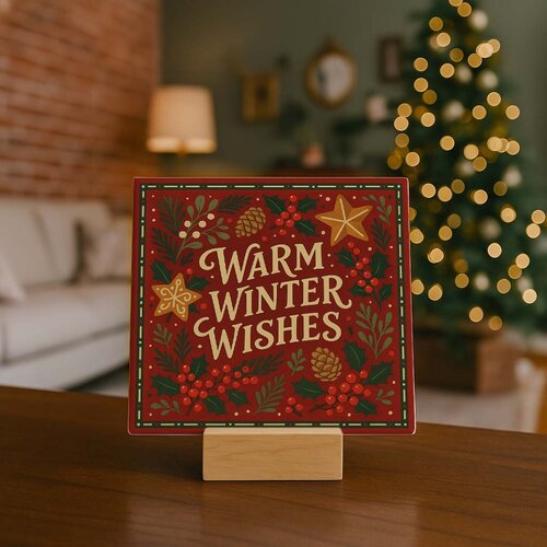 Tegeltje - Warm Winter Wishes