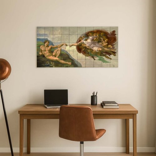 Tegeltableau Creation of Adam