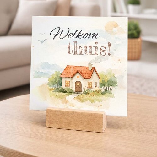 Housewarming tegeltje - Welkom