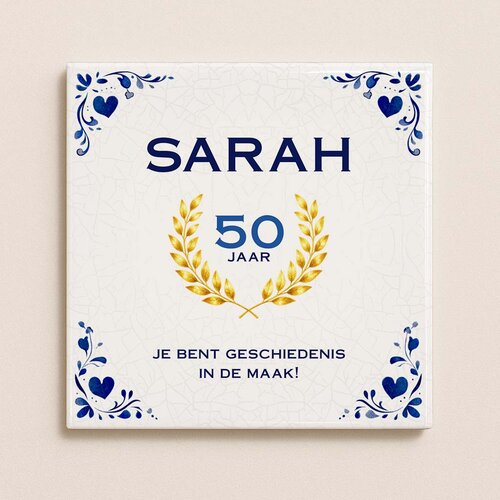 Verjaardag tegeltje - Sarah