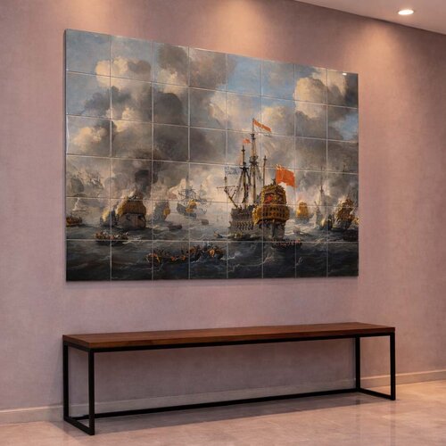 Tegeltableau Zeeslag