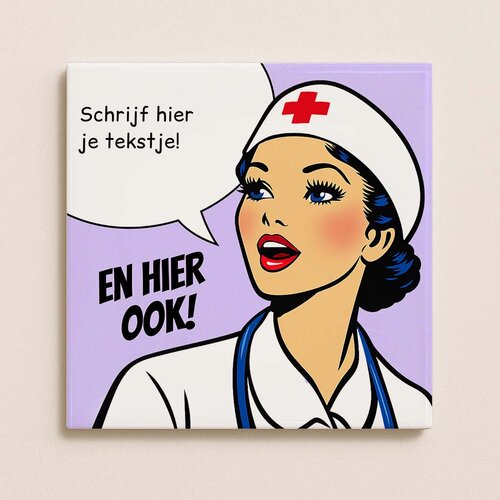 Trendy tegeltje - Zorg