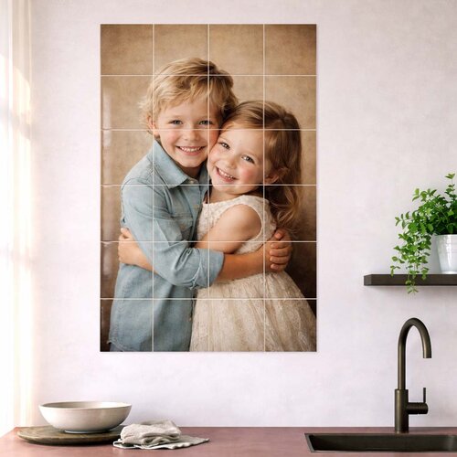 Tegeltableau met eigen foto