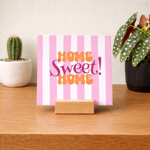 Tegeltje met eigen tekst – Strepen