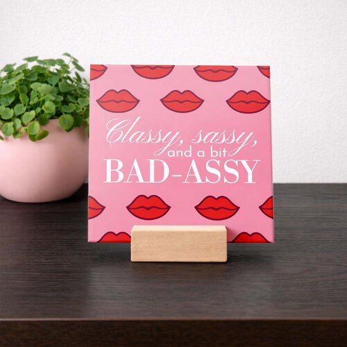 Tegeltje met eigen tekst – Lips