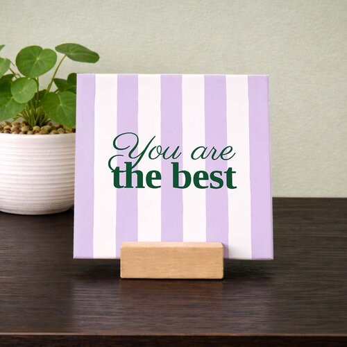 Tegeltje met eigen tekst – Lijnen