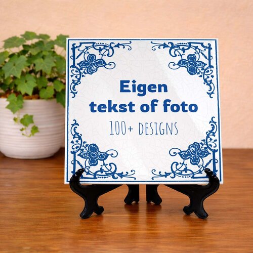 Delfts blauw tegeltje - Lichtblauw