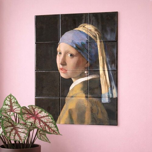 Tegeltableau Meisje met de parel