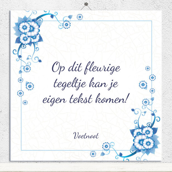 Tegeltje Blauw (nr.34)