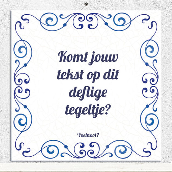 Tegeltje Blauw (nr.26)
