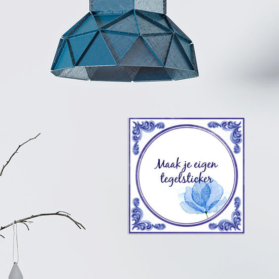Delfts Blauwe tegelsticker (nr.62)