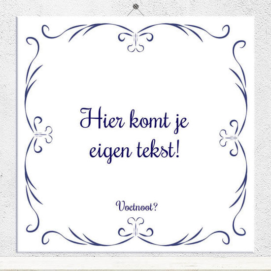 Delfts Blauw tegeltje (nr. 111)