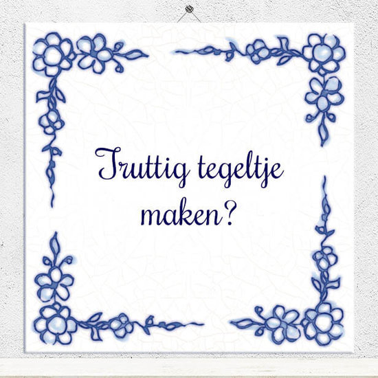 Truttig tegeltje maken (nr. 21)