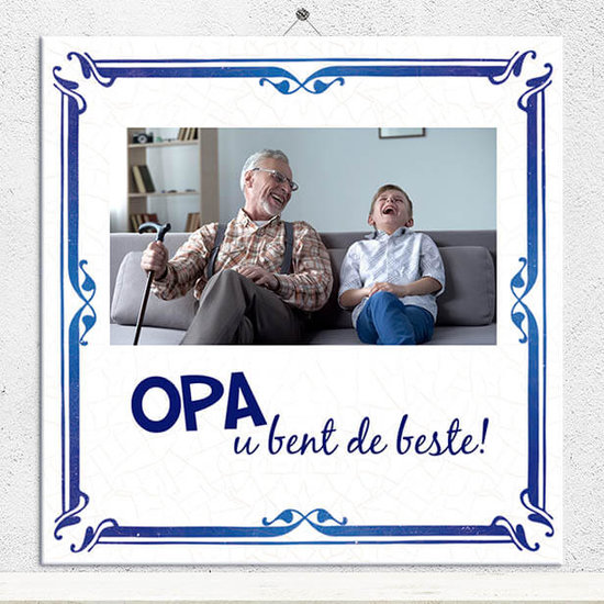 Delfts Blauw met foto (nr.33)
