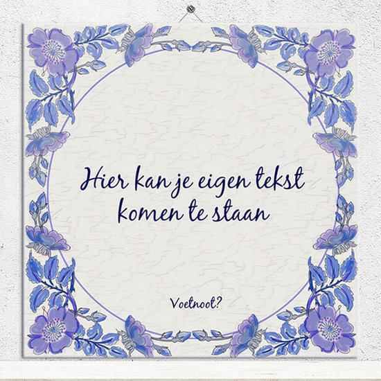Delfts Blauw tegeltje (nr.19)