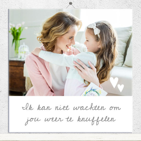 Tegeltje met foto en tekst (nr.150)
