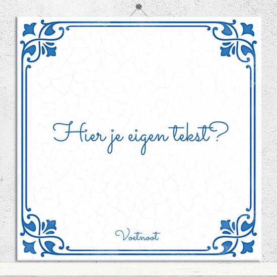 Delfts Blauw tegeltje (nr.154)