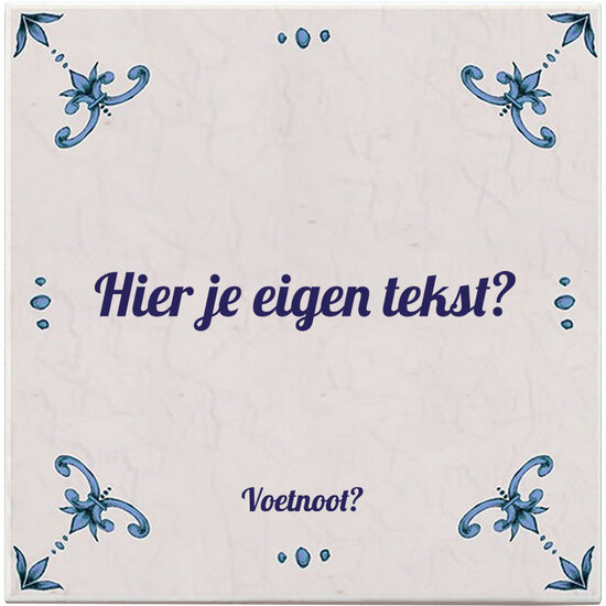 Antiek tegeltje
