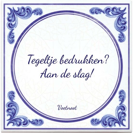Delfts Blauw tegeltje